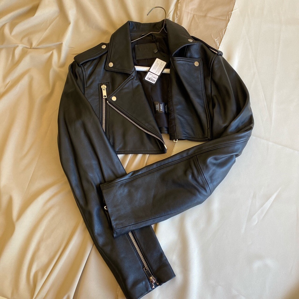 LF Stores Ultra Cropped Leather Jacket